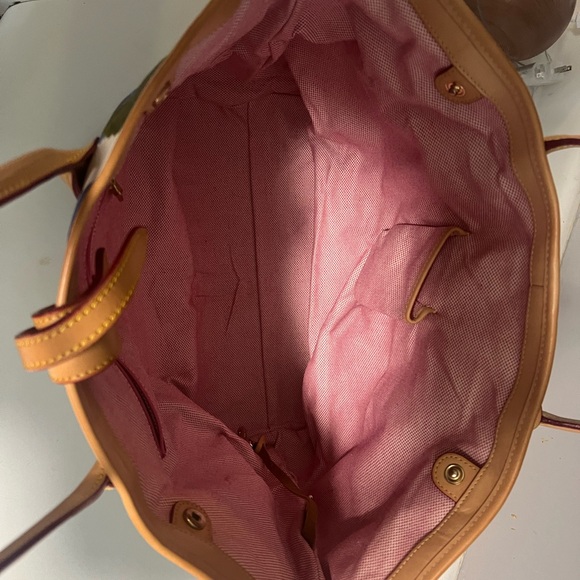 Authentic Dooney and Burke blue hydrangea tote - Picture 8 of 11